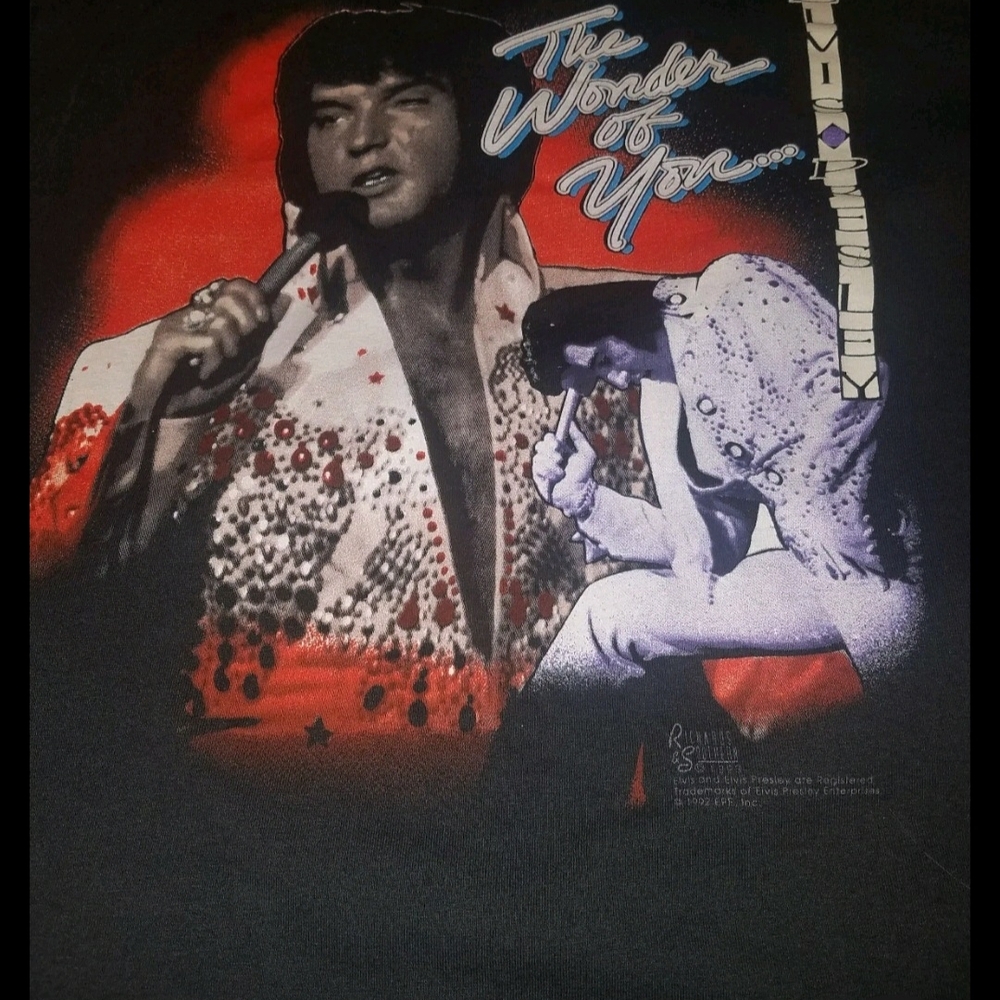Vtg 1992 Elvis Presley Wonder Of You Shirt  Large